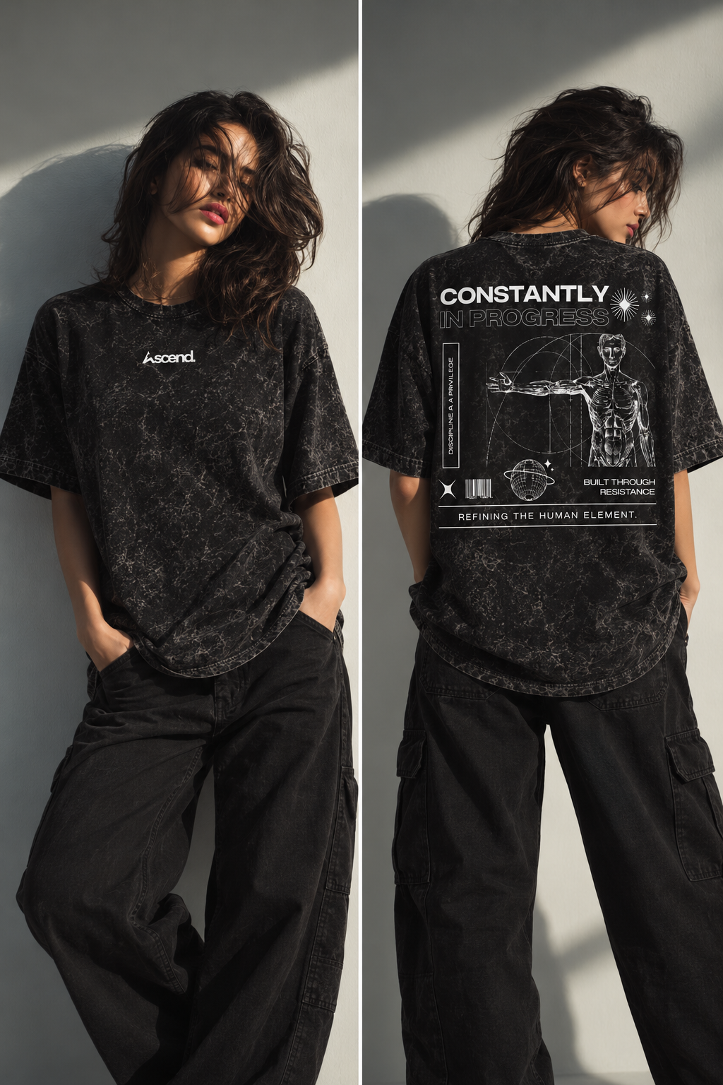 ASCEND Constantly In Progress Unisex Oversized T-Shirt