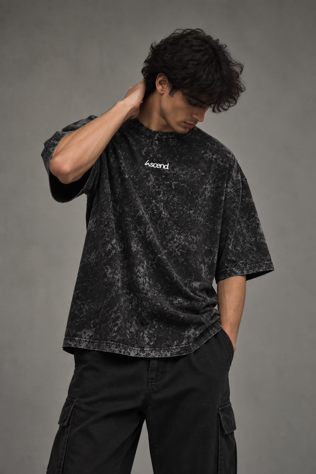 PICK YOUR BATTLES - Acid Wash Oversized T-Shirt