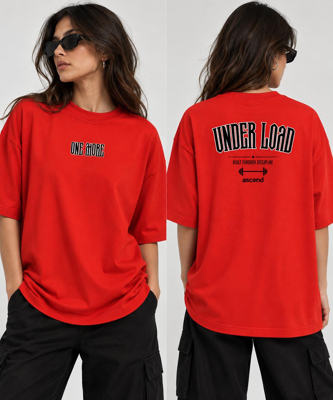 UNDER LOAD Oversized Unisex T-Shirt.