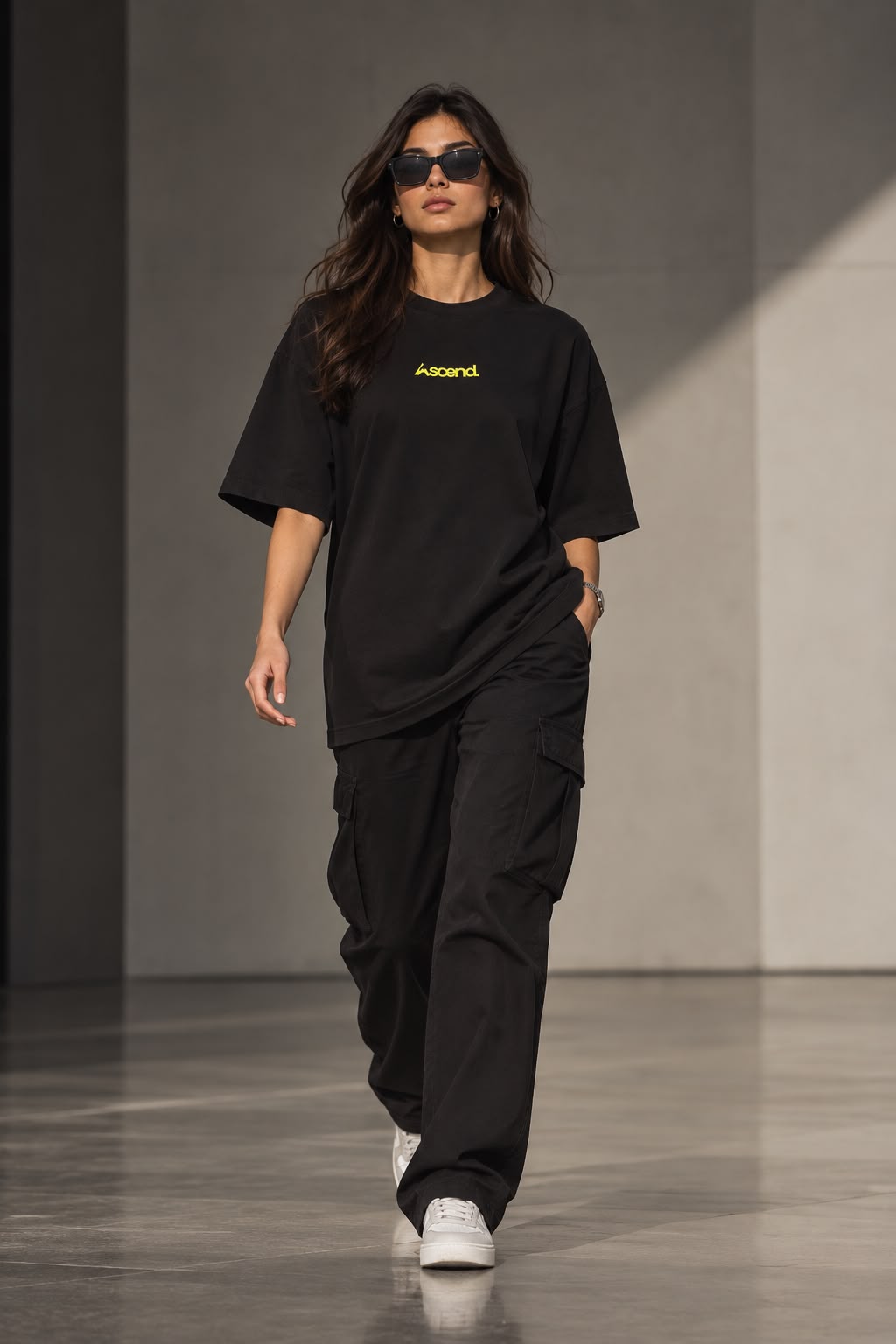 RUN - Oversized Unisex Graphic T-Shirt